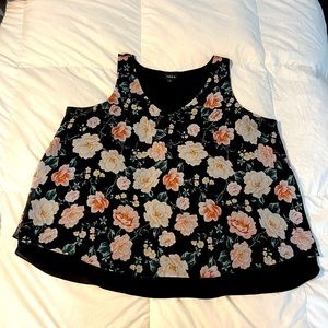 Torrid Chiffon 2 layers dress tank top.